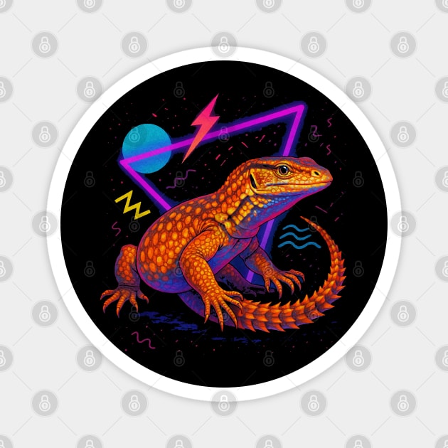 Retro Neon Ackie Monitor Magnet by Reptiq's Store
